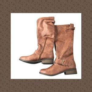 Charlotte Russe: Cognac knee high boots